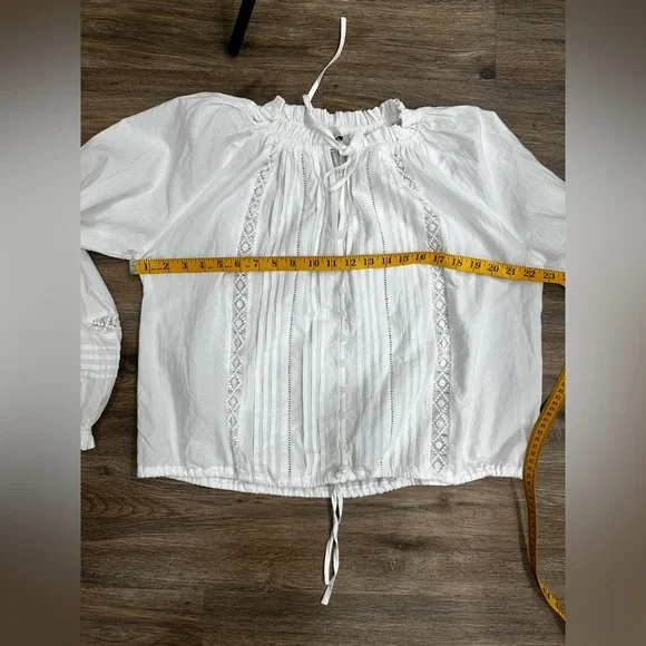 PINCH Women's Misty Lace Top Size M in White - Picture 9 of 12